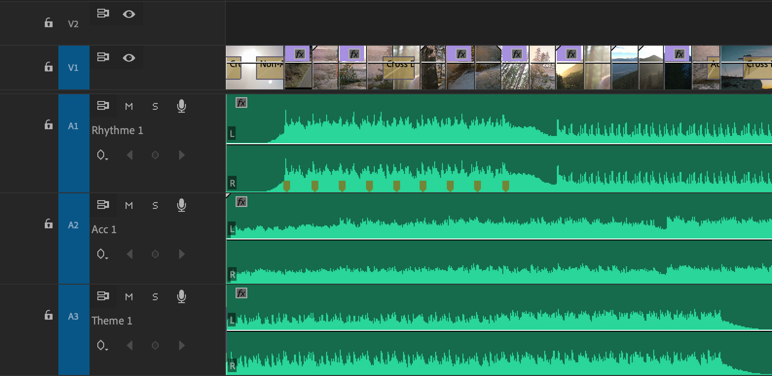 Premiere Pro zoom on automated volume